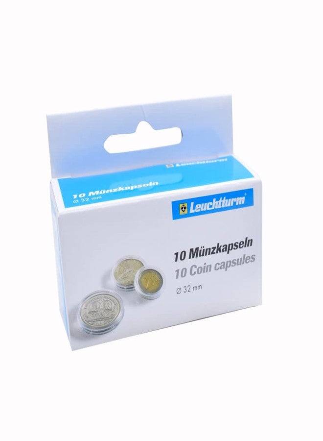 Leuchtturm Lighthouse Round Coin Capsules | Inner Diameter 32 | Pack of 10 - Image 1